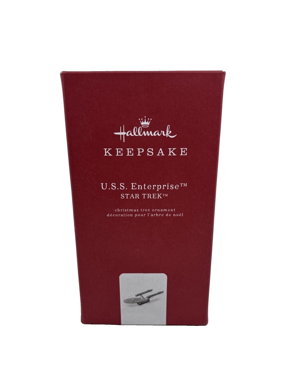 Hallmark Keepsake 2018 Star Trek USS Enterprise NCC-1701 Metal Ornament QXI3493